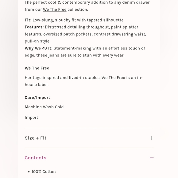 FREE PEOPLE MOXIE LOW SLUNG PULL ON BARREL JEANS COWBOY - Picture 8 of 10